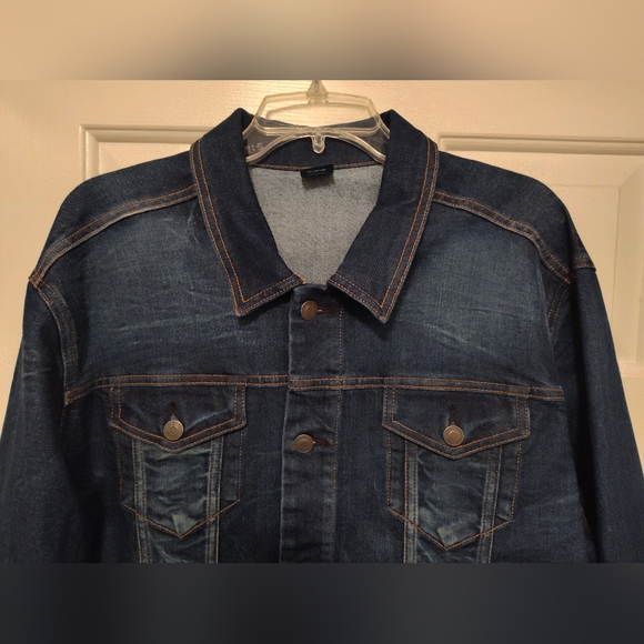Men's Blue Denim Jacket by George - Picture 2 of 13